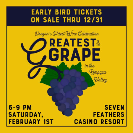 Logo for Southern Oregon Event Greatest of the Grape at Seven Feathers Casino Resort