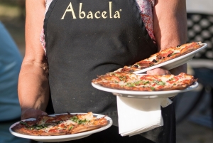 Pizzas being served at Abacela winery in the Umpqua Valley